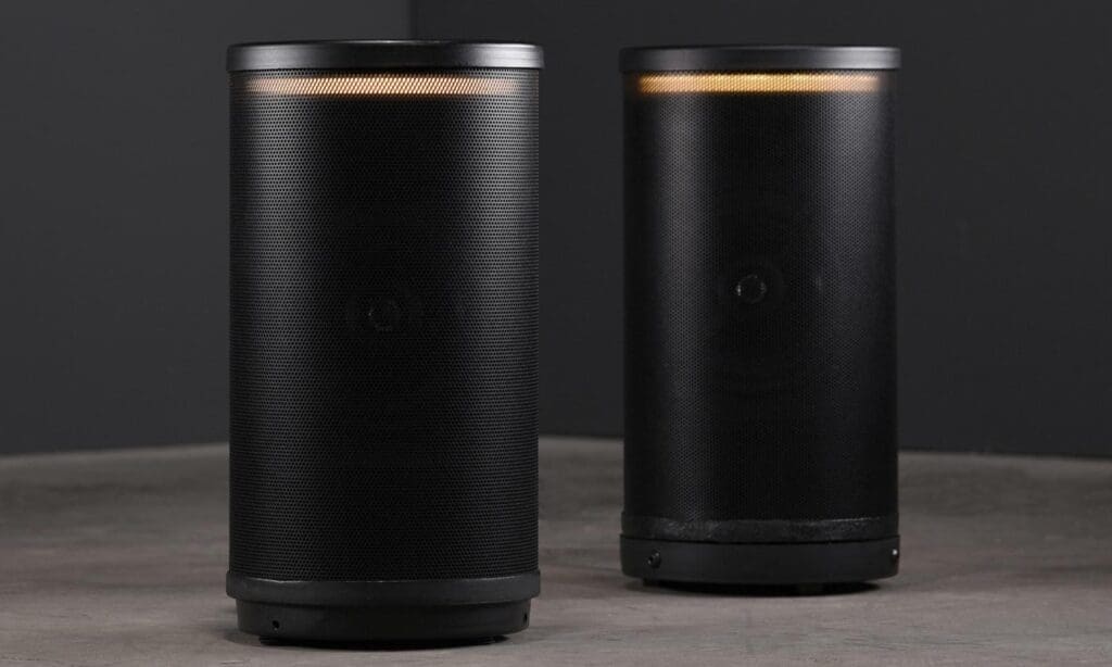 LEON speakers, two in black